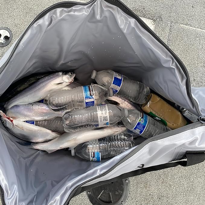 Buffalo Gear Insulated Fish Cooler Bag 40x18in 48x18in Leakproof Kill Bag Portable Waterproof Keep Ice Cold More Than 24 Hours