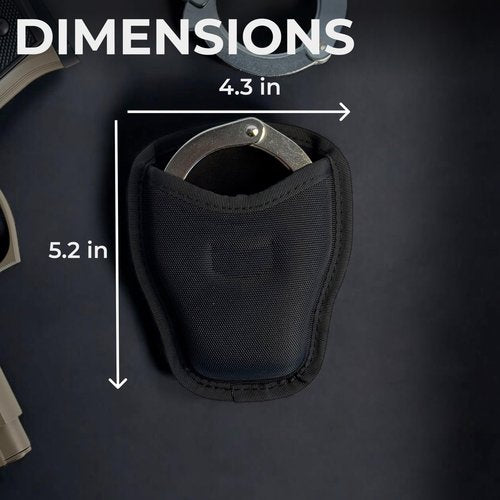 ARMORWERK Heavy Duty Handcuff Holder - Durable Nylon Case for Duty Belt - Compatible with Hinged and Chain Handcuffs