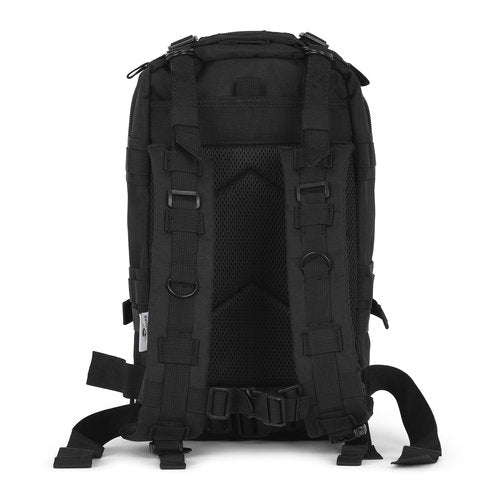 Gorilla Paks 30L Black Tactical Backpack - MOLLE Military Bug Out Bag, Small Survival Rucksack & EDC Daypack for Hunting, Hiking, Camping, Travel - Outdoor Gear for Men & Women