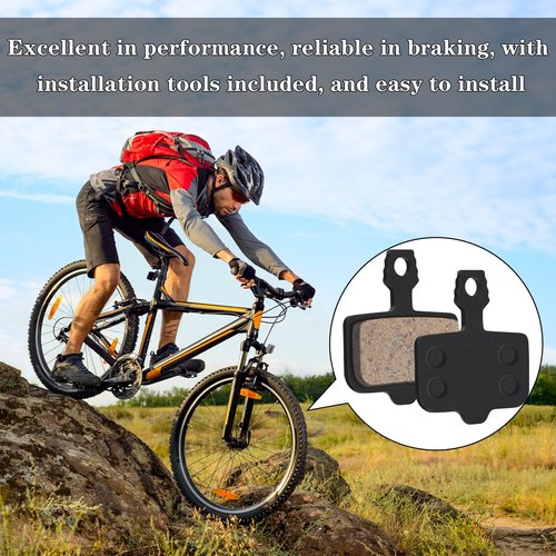 Gulfmew 4 Pairs Bike Disc Brake Pads Compatible with Sram Brake Pads, Compatible with Nutt Hydraulic