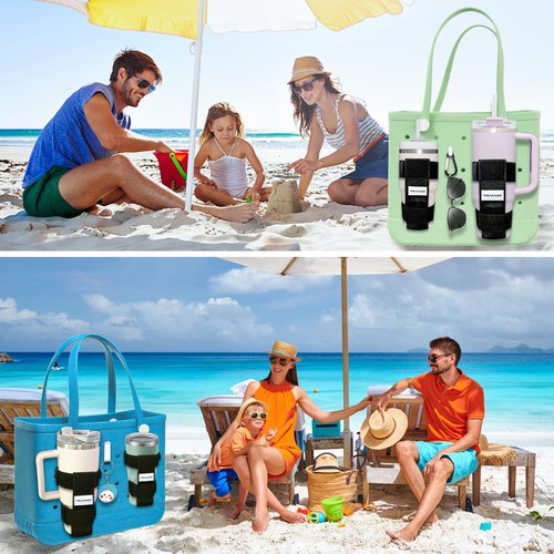 MISHANIER 1 Pack Bogg Bag Cup Holder for Stanley/Owala/Yeti - Fits 16-40oz, Adjustable Accessories Compatible with All Bogg Bag and Simple Modern Beach Tote