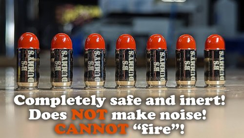 B's Dry Fire Snap Caps - A.K.A. B's Dummy's - Dummy 380 Auto Training Caps (7 Pack) (Orange Nickel)