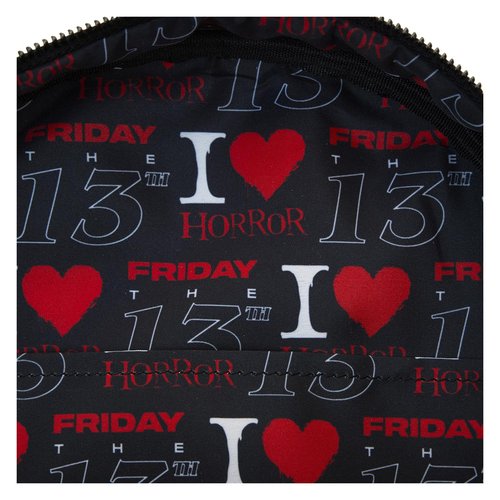 Loungefly Warner Brothers Friday The 13th I Heart Horror Mini Backpack