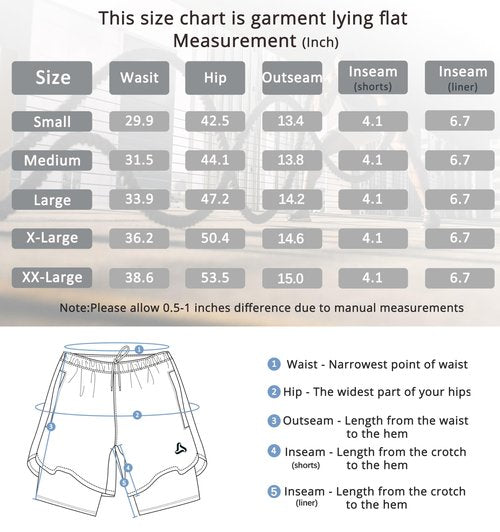 SILKWORLD 2 Pack Men's 2 in 1 Running Shorts Stretch Athletic Workout Gym Compression Shorts with Pockets, Black/Dark Grey, Large