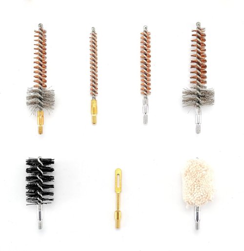 BOOSTEADY 7.62MM Cleaning Kit Pro .223/5.56 Rifle Gun Cleaning Kit with Bore Chamber Brushes Metal Pick Kit Brass Cleaning Rod in Zippered Organizer Compact Combo Case