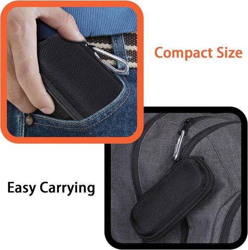 Hard Storge Case Replacement for AliveCor Kardia Mobile ECG Monitor Device 6/1L /SHANREN Heart Rate Monitors with Pill Organizer by Aenllosi