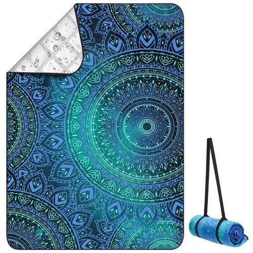 ICOSY Picnic Blankets Beach Blanket, Waterproof Outdoor Blanket Sandproof Picnic Camping Mat Camping Essentials 78" x 59"