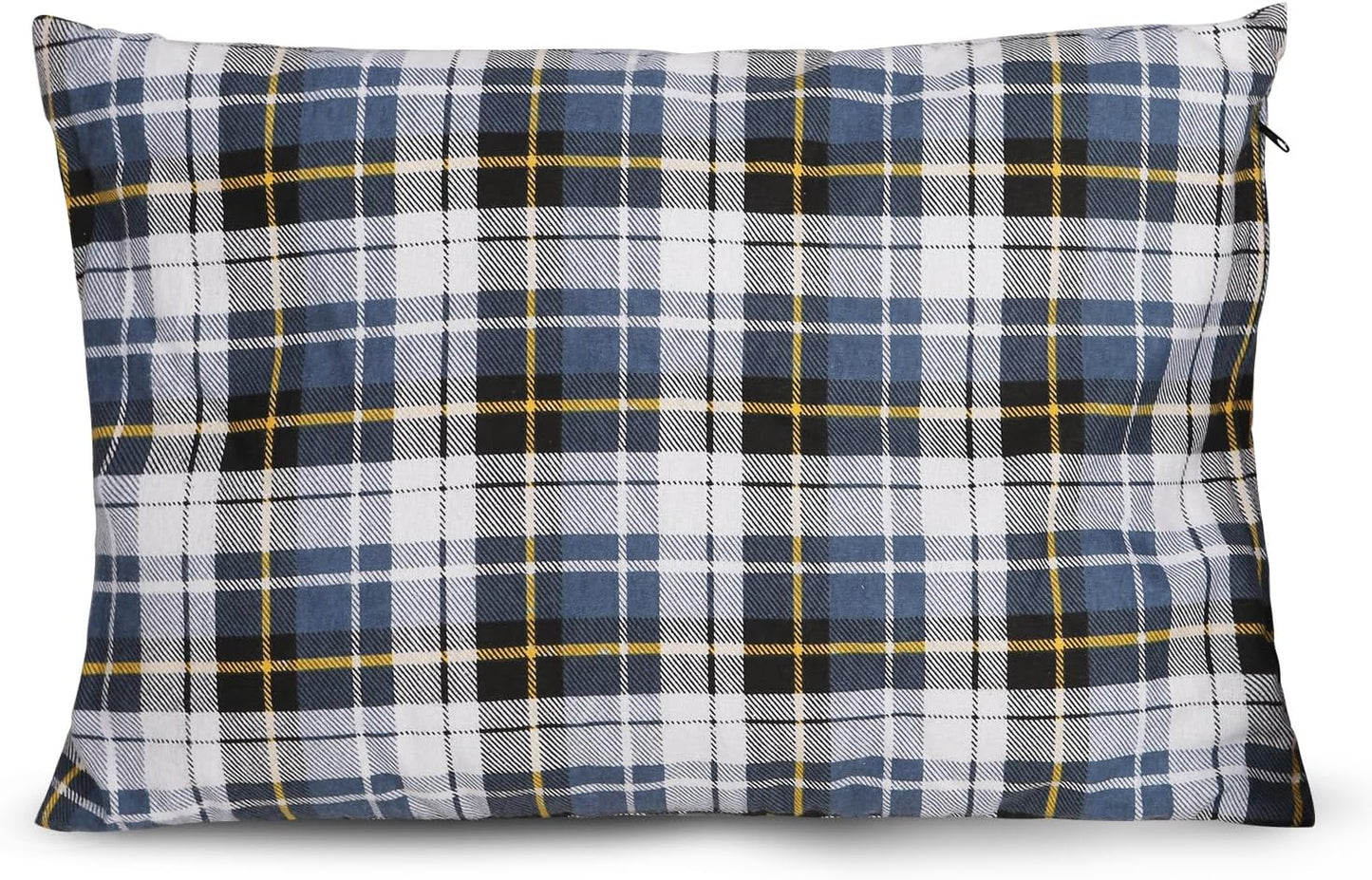 REDCAMP Small Camping Pillow Lightweight and Compressible, Flannel Travel Pillow with Removable Pillow Cover, 2 Pack