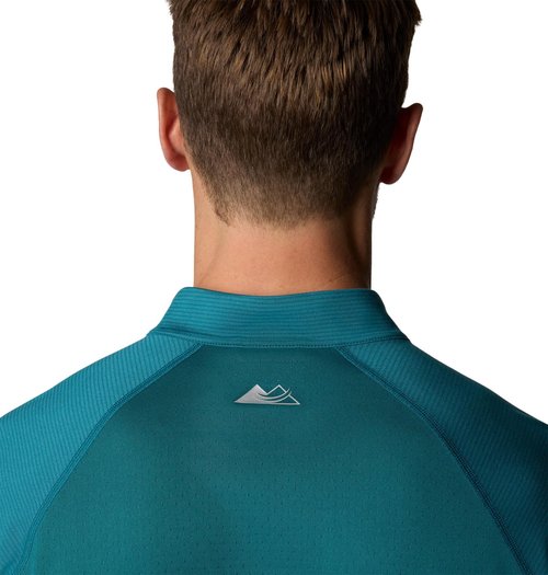 Columbia Men's Endless Trail Half Zip Mesh Long Sleeve, River Blue, Large