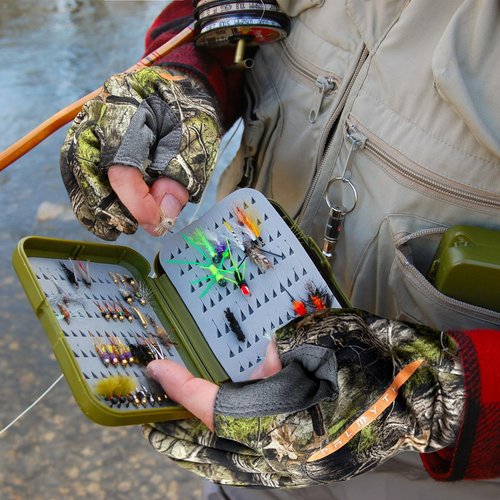 Palmyth Men's Hunting Gloves for Cold Weather and Winter Camo Glove (Camo-2, Large)