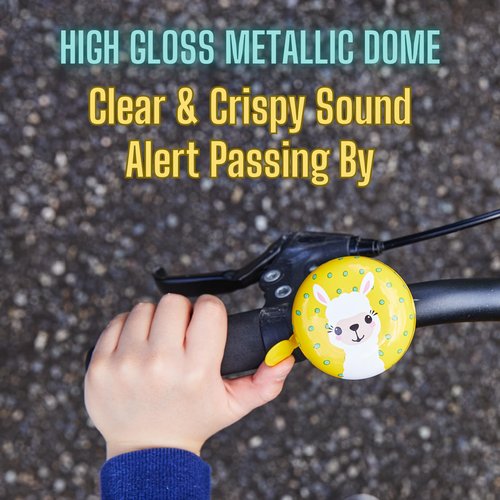 Cute Dinosaur Bicycle Bell with Loud Clear Sound, Bike Bells for Adults & Kids, Durable Bike Bell for Scooters, Toddler Bikes, and Cycling Accessories by Cute Things Seattle