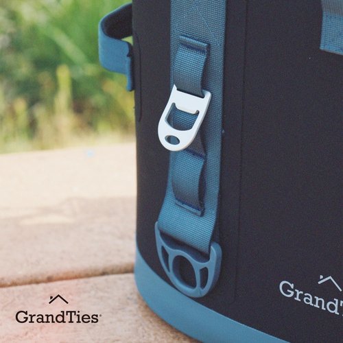 GrandTies 40 Can Portable Soft Cooler Bag - High-Performance Large Cooler - Leak Proof Waterproof Insulated Cooler Bag - Portable Ice Chest for Outdoor, Fishing, Beach, Travel, Camping (Black)