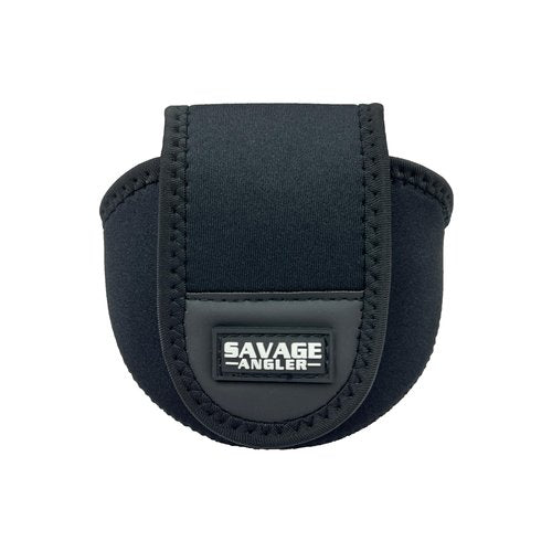 Savage Angler Neoprene Baitcast Reel Cover, Fishing Reel Protector, Fishing Reel Cover, Baitcaster Case, Low Profile Baitcaster Case, Casting Reel Covers, 50 100 200 Series Baistcasters (1, Black)