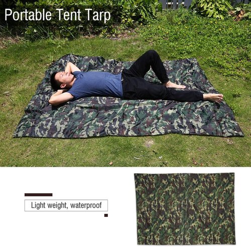 Camping Tent Tarp Multifunctional Footprint Ground Sheet Mat for Ourdoor Picnic Blanket(2 X 1.5M)