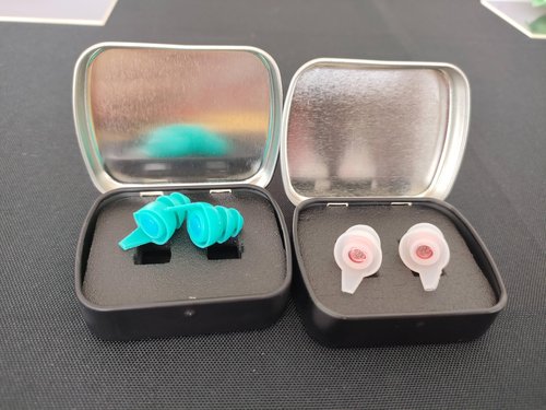 Shooting Earplugs for Pickup Sound, 30 dB NRR Hearing Protection - Silicone & Reusable Ear Plugs for Firing Range & Hunting, White