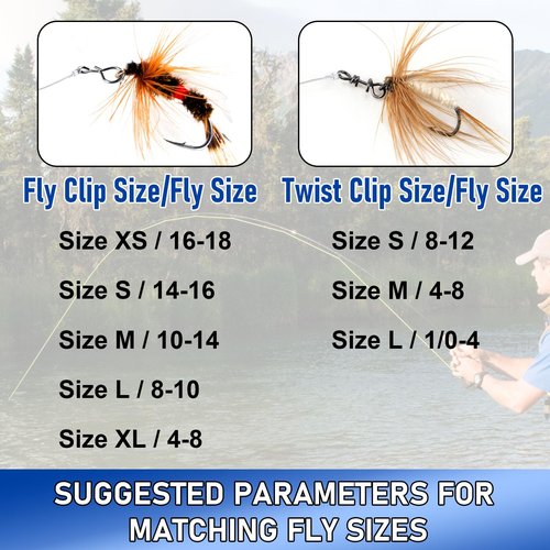 Alwonder 150-Pack/Box Fly Fishing Snaps Twist Clips, 3 Sizes Stainless Steel Quick Change Lure Snaps No Knot Clip Quick Snap Fast Snap Lure Connector for Flies Jigs Lures Fishing Clips Swivels Tackle