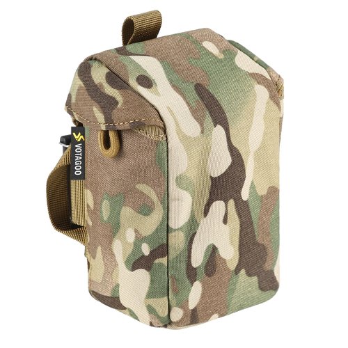 VOTAGOO GEAR Rangefinder Pouch with Protective Padding and Quick-Release Buckle, Molle Compatiblefor Binocular Packs, Tactical Hunting Bag Accessory (CP)