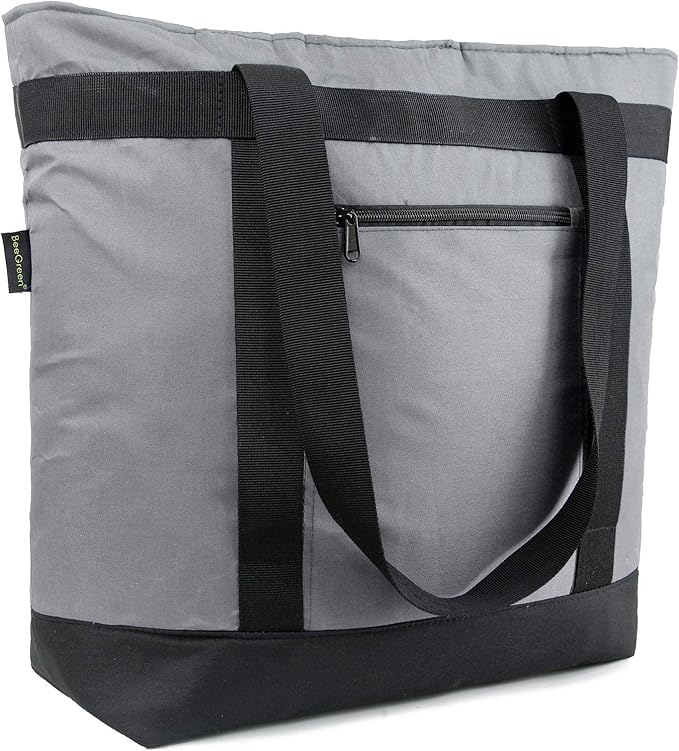 BeeGreen Insulated Cooler Bag Leakproof Freezer Shopping Tote for Groceries Thermal Food Delivery Bag