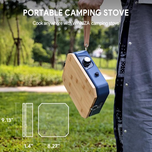 WINKIZA Carrying Bag CS-1 One Burner Camping Stove Case Black (Stove Not Included)