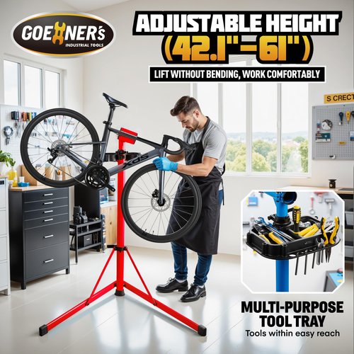 Keoslpy Upgraded Bike Repair Stand Max 176 lbs, Heavy Duty Bicycle Repair Stand, Portable Aluminum Bicycle Stand Manintenance Workstand for Any Bike, Heavy E-Bike, Mountain Bike and Road Bike
