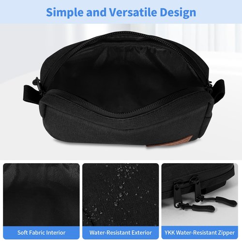 KENOBEE EDC Belt Pouch for Men Women, Water Resistant Heavy Duty Nylon Waist Pack Bag with YKK Zippers for Traveling, Hiking, Outdoors