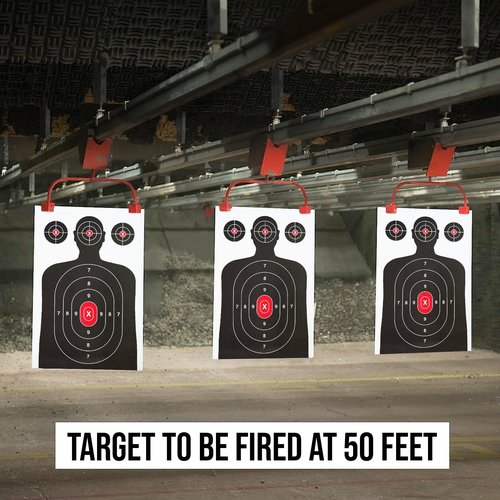 15 Pack Paper Shooting Target for Gun Range, Target Practice - Large Size 14 x 22 inches Silhouette Paper Target for Handguns, Rifles, Pistols, Airguns, BB Guns, Pellet Guns, Crossbow, Arrow