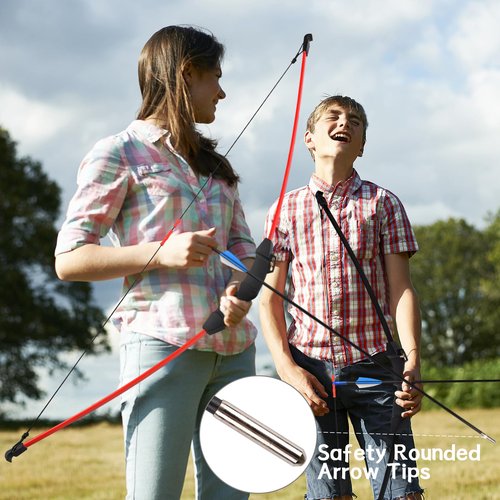 DAUPAN Bow and Arrow for Kids 8-12 10-12 12-14, 45" Youth Archery Set, Bow and Arrows Set for Adults & Teens - Beginner Longbow Toy for Indoor & Outdoor Practice
