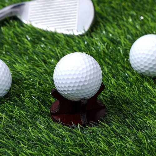 WinnerWhy 1 Pcs Wooden Golf Ball Display Stand 2 Inches Single Golf Ball Holder Mini Wood Display Bases Stand for Egg Stone Rock Decor (Stylish)