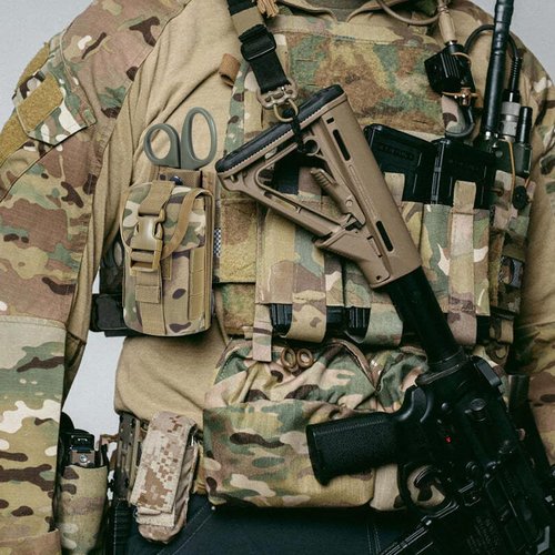 Lonlok Tactical Small Individual First Aid Pouch,Blow Out Quick Releas Medica Trauma Emergency MOLLE Bag with Shears Tourniquet Holder. (MC)