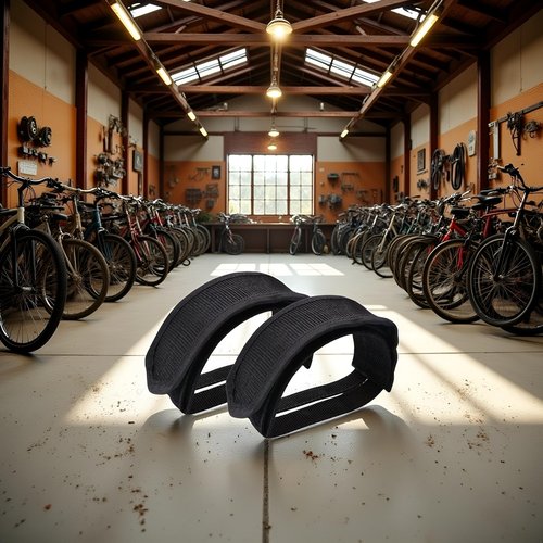 2 Pcs Beam Strap Pedal Straps Cycling Kids Bike Foot Pedal Straps Toe Clips Straps Tape Cycling Parts and Components for Fixed Gear Bike Pedals and Cleats(Black)