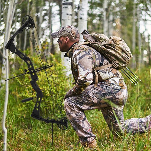 RunNico 2pcs Hunting Blind Bow Holder, Portable Stake With Rubber Coating, Stable for Ground Target Practice