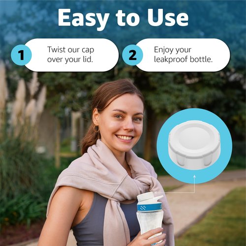 Chill Oasis Bottle Caps | Compatible With Cirkul Lids | 2-Pack | BPA Free Top Keep Dust Out Of Your Water Bottle | Leakproof Design