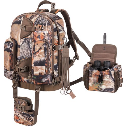 ALLBLESSED Waterproof Hunting Backpack with Binocular Harness Chest Pack for Gun and Bow Holder duck hunting accessories