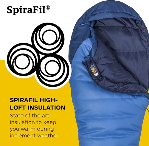 Marmot Men's Trestles 15° Sleeping Bag | Insulated, Water-Resistant, Left-Zip, Cobalt Blue/Blue Night, Long