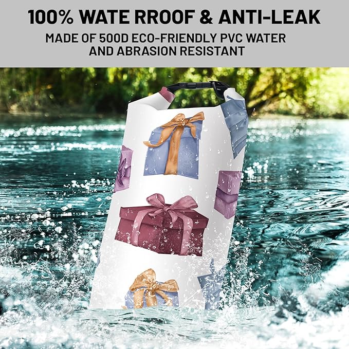 Waterproof Dry Bag,Gift Box Waterproof Backpack 5L/10L/20L Floating and Lightweight Bags for Kayaking, Boating, Fishing, Swimming and Camping
