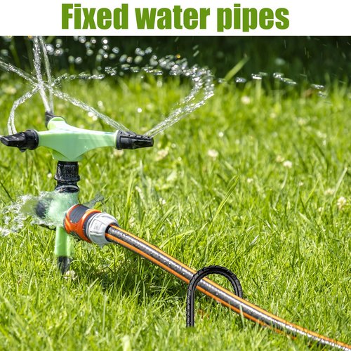 Rebar-Stakes-12Inch,J Hooks Ground Stakes Anchors for Gardening Black Coated Ground Stakes 4pcs Anti-Rust Heavy Duty Dog Fence Fixed Water Pipes Soccer Goals Tent Camping Trampoline