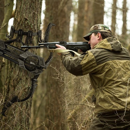 FUNANASUN Treestand Strap Hangers for Hunting Gear, Tree Saddle, Tree Stand Accessories, Bow Hanger, Archery Bow Hunting Gear with 3 Metal Gear Hooks