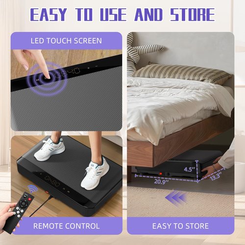 Vibration Plate Exercise Machine | with Bluetooth for Lymphatic Drainage | 400lbs Capacity with 9 Preset Modes & 99 Speed | Home Gym Equipment for Whole Body Vibrating Workout | Weight Loss & Toning