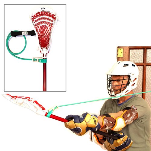 B-Lax Blast Lacrosse Resistance Band – Solo Training Aid for Shot Power, Core Strength & Accuracy – Lacrosse Training Equipment & Accessories for Boys, Girls, Youth & Adults
