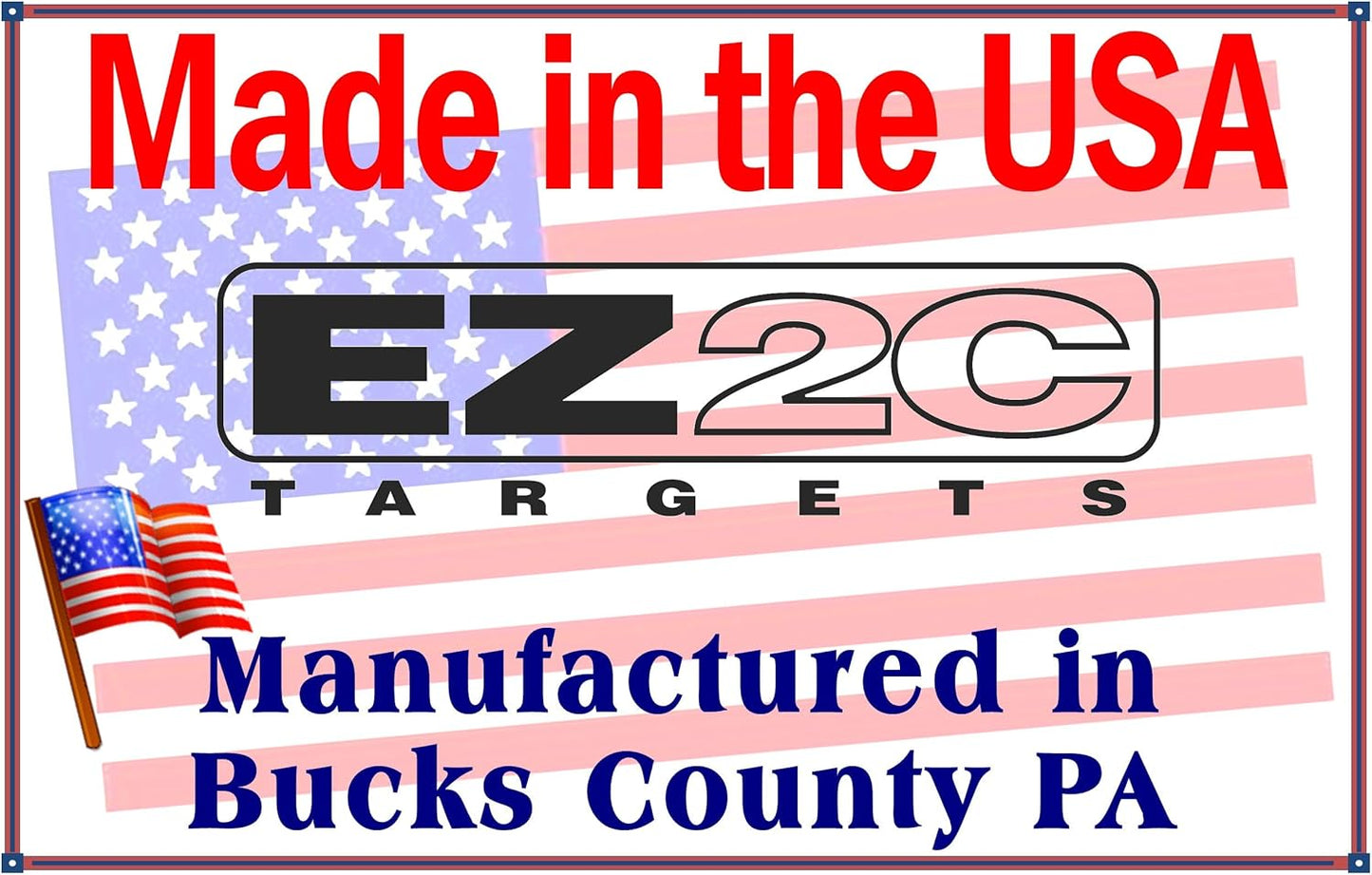 Red Dot Optics Style 2: USA Made 10" EZ2C Green Bullseye (25 Count) by EZ2C Shooting Paper Targets High Visibility Firearms, Pistol, Airsoft and BB Gun Rifles Targets 11" x 17"