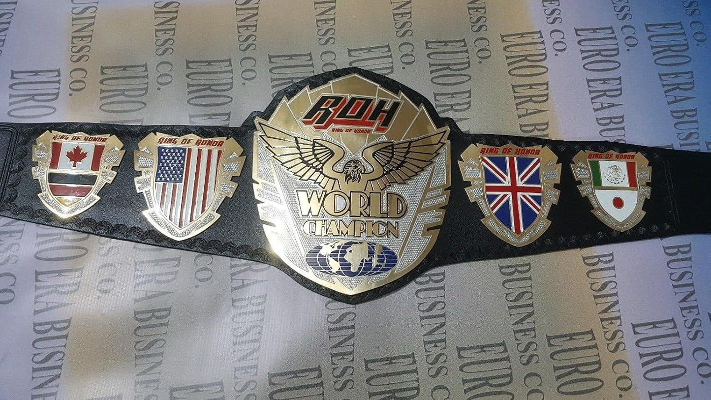 New ROH Championship Belt, Adult Size & Metal Plates