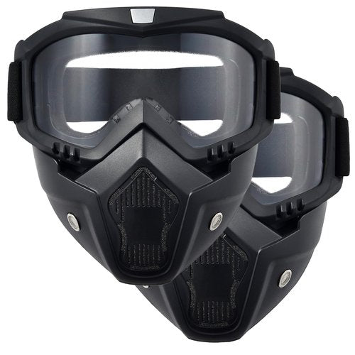 2 Pieces Paintball Mask Anti Fog,Airsoft Helmet and Mask Full Face,Tactical Mask for Men,Airsoft Goggles Ballistic Goggles Tactical Goggles,for Skiing Paintball Shooting Cycling Fishing