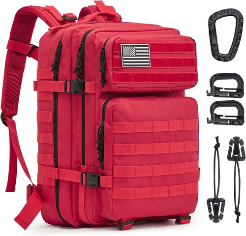 G4Free 45L Military Tactical Backpack 3 Day Assault Survival Molle Pack Bug Out Bag Travel Fishing Backpack Rucksack