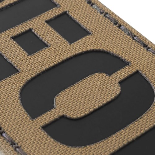 Infrared IR EOD Explosive Ordnance Disposal Bomb Squad 3.5x2 Tactical Morale Hook Patch (Coyote Brown)