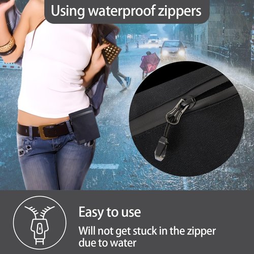 EDC Belt Organizer Pouch for Men & Women - Small Tactical Belt Bag with Zipper for Traveling & Hiking (Flat Design)