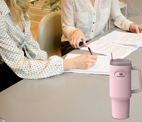Silicone Boot for Stanley Cup 40 oz Tumbler Sleeve Accessories & Replacement 12” Straw Set Compatible for Stanley Case Quencher with Handle Full Body Protector Case (Pink)