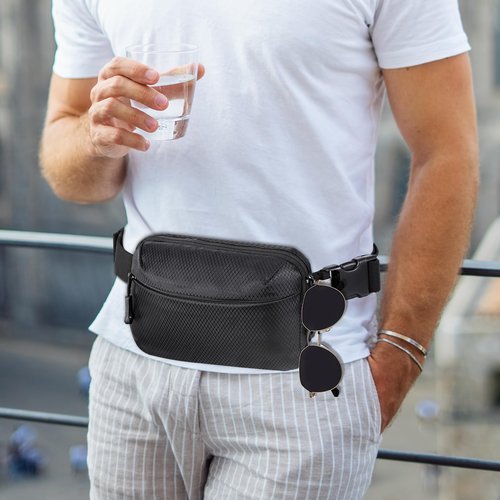 DEYACE Fanny Packs, Adjustable Waist Pack with Pistol Holder, Concealed Carry Bag for Women and Men, CCW, EDC, Travel, Work, Outdoor