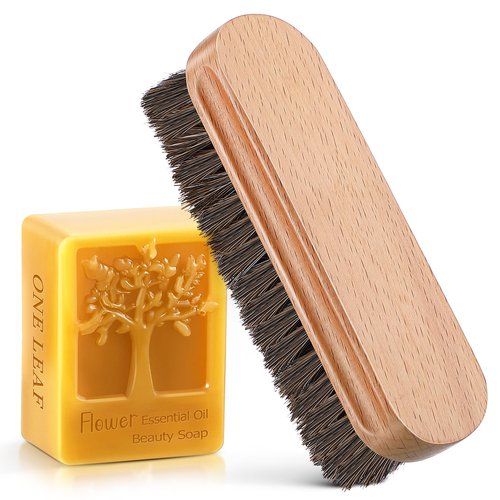 Saillong Football Prep Kit Leather Conditioning Brush and Wax Set, Mud Removal Kit, Grip Accessories for Training Game-Day Footballs for Youth Adults (Brown Bristles)