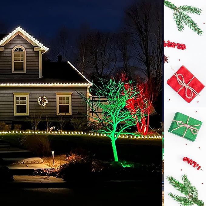 ALIDE Red Green MR11 3W GU4 G4 Led Bulbs 12V, 10W 20W 35W Halogen Equivalent, GU4.0 Bi-Pin Red Green Bulbs for Low Voltage Christmas Holiday Party Decoration Outdoor Tree Landscape Lighting, 6Pcs Mix