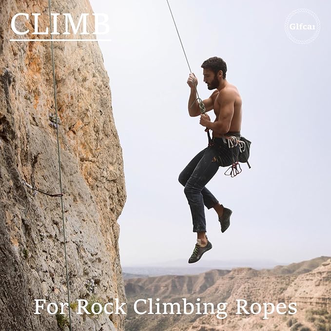 Climbing Rope 1/2 in x 150 Ft White Bull Rope Polyester Braided Arborist Rope 1/2 inch 48 Strands 150ft for Tree Pulling,Nautical Rigging Rope Swing